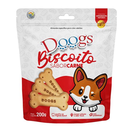 Imagem de Biscoito para cachorro sabor Carne 200gr Doogs 