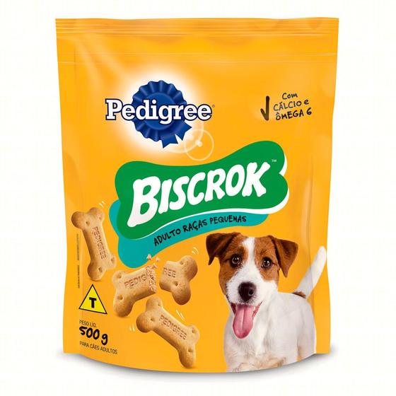 Imagem de Biscoito para Cães Pedigree Biscrok Adultos Raças Pequenas 500g