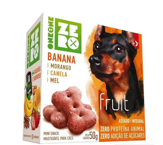 Imagem de Biscoito Para Cães Spin Pet Mini Snack Zero Fruit 50g