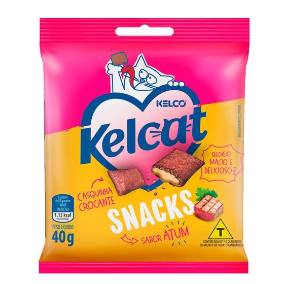 Imagem de Biscoito para Gatos Kelcat Snacks Sabor Atum 40g