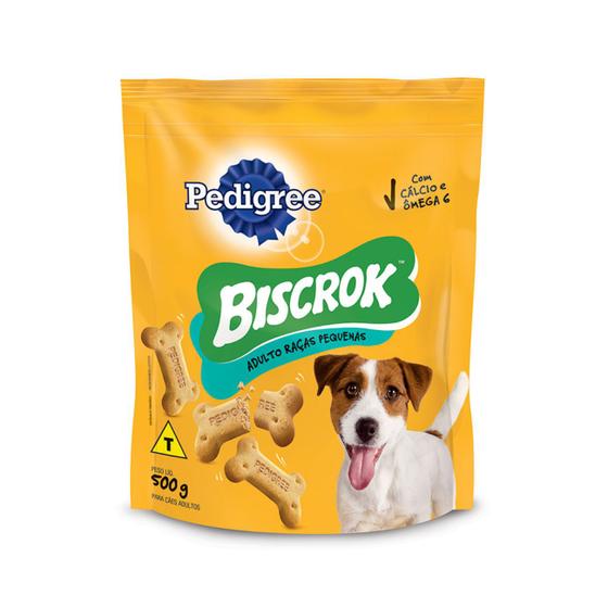 Imagem de Biscoito Pedigree Biscrok para Cães Adultos Raças Pequenas 500g