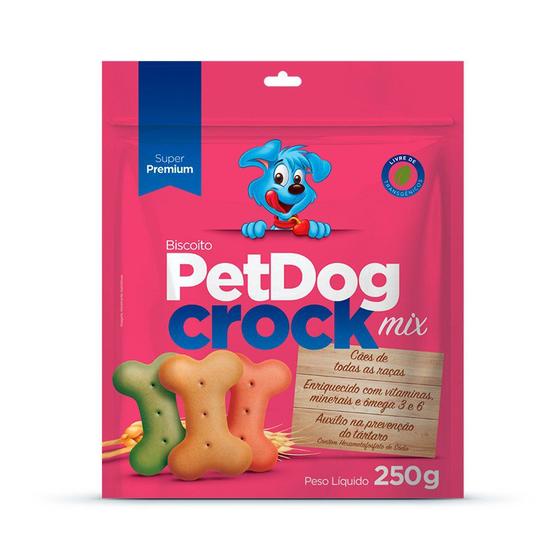 Imagem de Biscoito Pet Dog Crock Mix para Cães - 250g