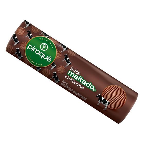 Imagem de Biscoito Piraquê Leite Maltado 132g Chocolate