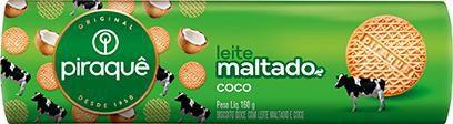 Biscoito PIRAQUÊ Leite Maltado E Coco 160g Menor preço em Biscoito PIRAQUÊ Leite Maltado E Coco 160g