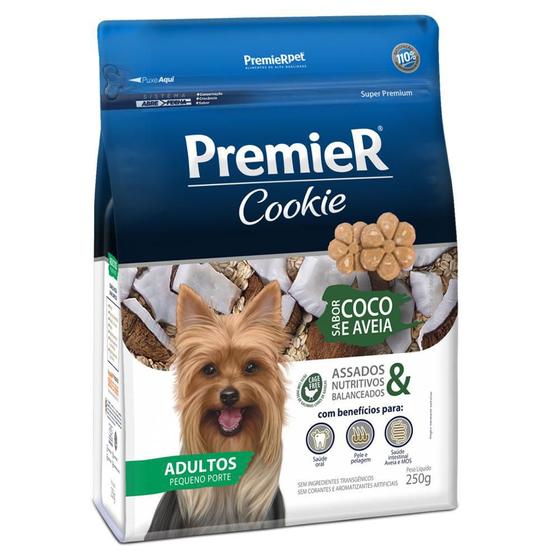 Imagem de Biscoito Premier Cookie Cães Adultos Coco E Aveia 250G