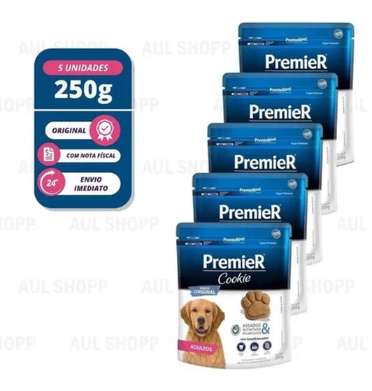 Imagem de Biscoito Premier Pet Cookie Para Cães Adultos 250g (kit 5x)