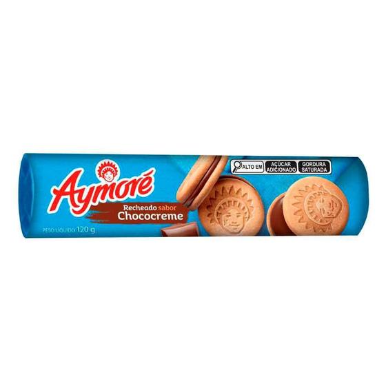 Imagem de Biscoito Recheado Aymoré Choco Creme Sabor Chocolate com 120g