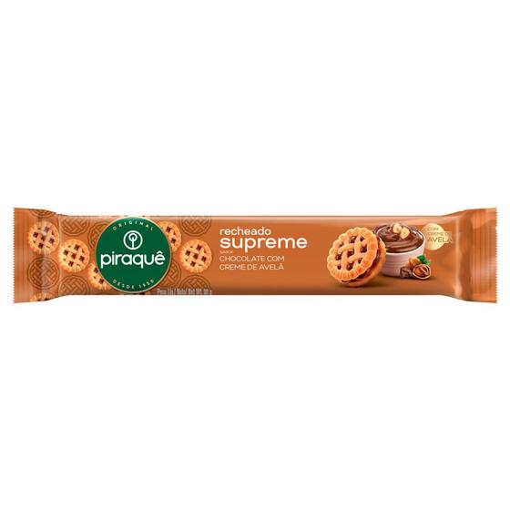 Biscoito Recheado Piraquê Supreme Sabor Chocolate com Creme de Avelã 80g é boa?