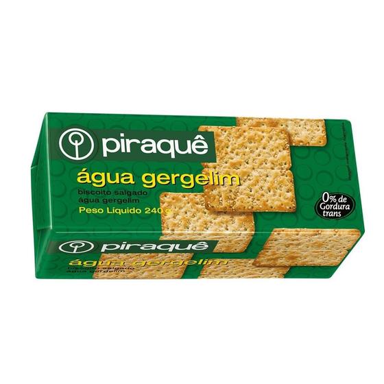 Biscoito Salgado Piraquê Água e Gergelim Menor preço em Biscoito Salgado Piraquê Água e Gergelim