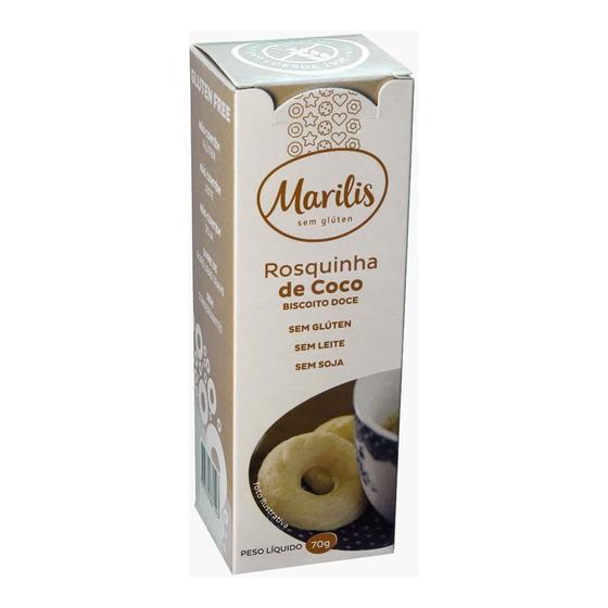 Imagem de Biscoito Sem Glúten Rosquinha de Coco Marilis 70g