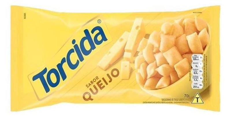 Imagem de Biscoito Torcida Sabor Queijo 70 Gr Caixa Com 20 Unidades