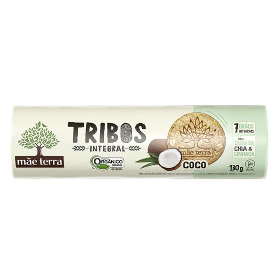 Biscoito Tribos Orgânico Coco 130g - Mãe Terra Menor preço em Biscoito Tribos Orgânico Coco 130g - Mãe Terra