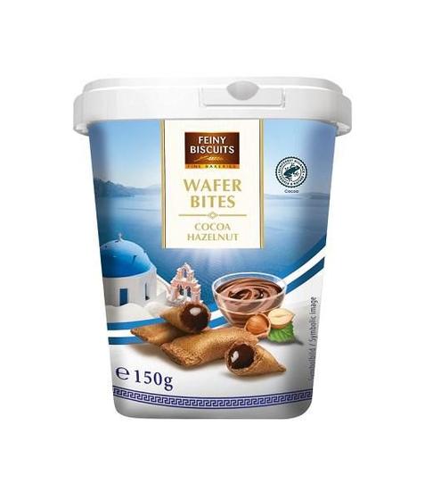 Imagem de BISCOITO WAFER BITES COCOA HAZELNUT FEINY BISCUITS 150g