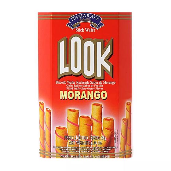 Biscoito Wafer Look Morango 55g - Itamaraty Menor preço em Biscoito Wafer Look Morango 55g - Itamaraty