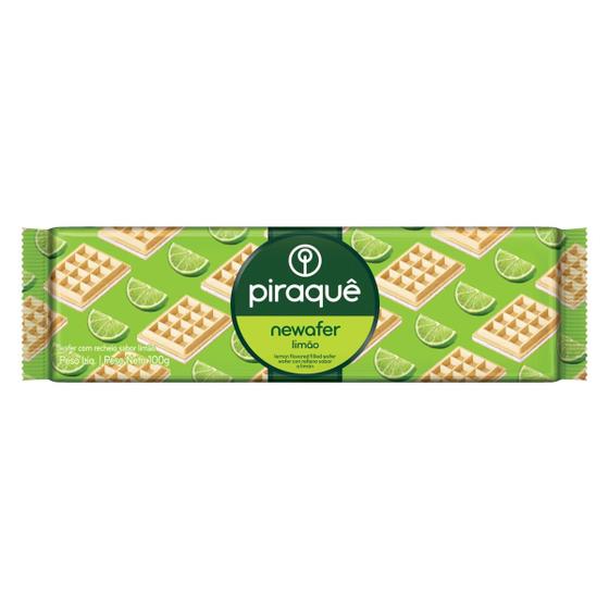 Imagem de Biscoito Wafer Recheio Limão Piraquê Newafer Pacote 100g