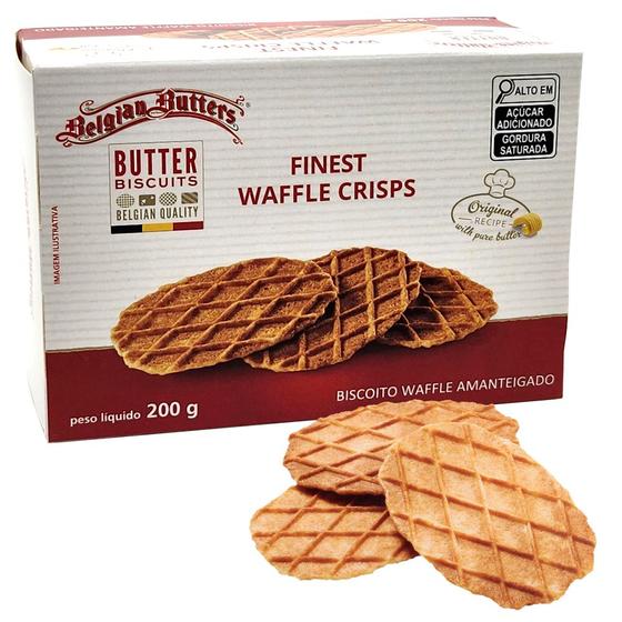 Imagem de Biscoito Waffle Crisps Amanteigado Belgian Butters 200g