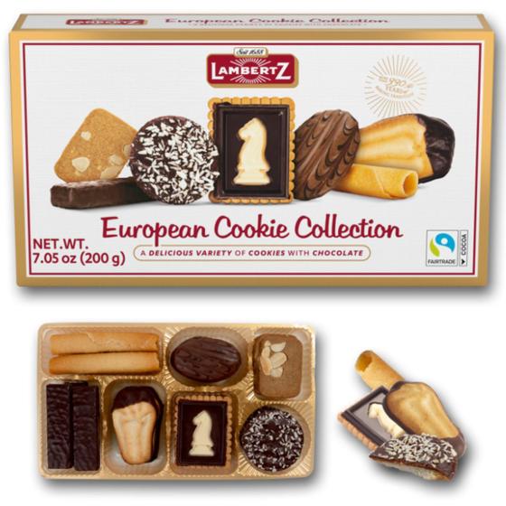 Imagem de Biscoitos Alemã Sortidas Com Chocolate Europeu Lambertz 200g
