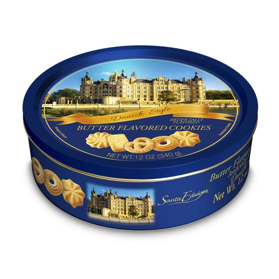 Biscoitos Amanteigados 340g 1 Lata Santa Edwiges Biscoito / Bolacha