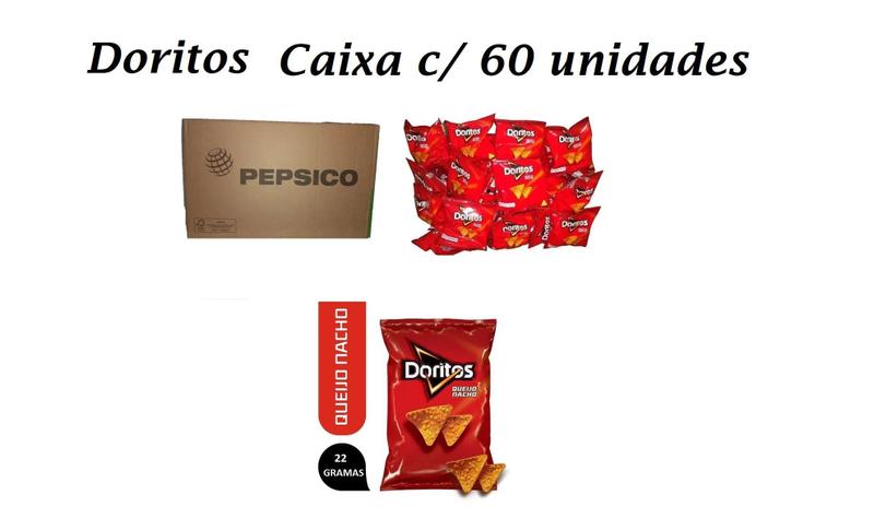 Imagem de Biscoitos Salgadinhos Elma Chips Doritos Caixa com 60 unidades