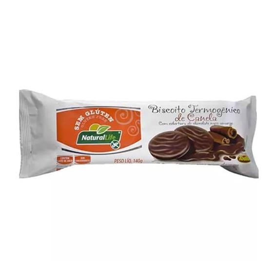 Imagem de BiscoitoTermogênico Canela com ChocolateNatural Life 140g