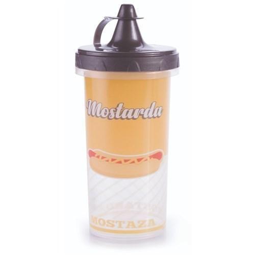 Imagem de Bisnaga Decorada Retrô 250Ml Mostarda - 135097