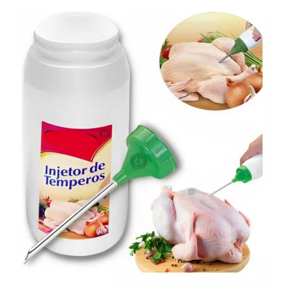Imagem de Bisnaga Injetora De Temperos Em Inox Para Carne E Frango