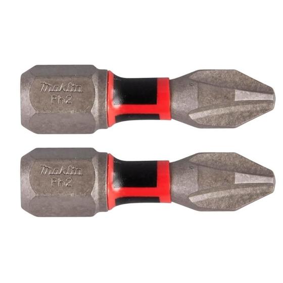 Imagem de Bits de Torção Phillips Nº 2 Ph2 25mm Impact Premier Makita E-03137 - com 2 Bits