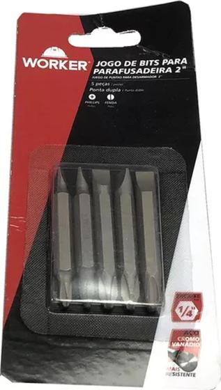 Imagem de Bits p/ Parafusadeira Worker 5 peças