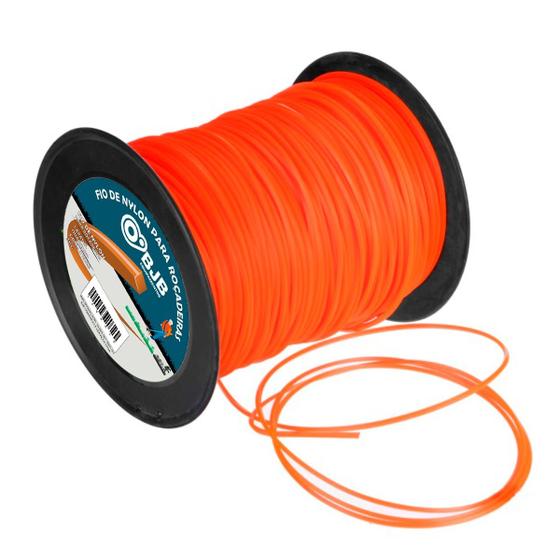 Imagem de Bjb Equipamentos - Fio De Nylon Roçadeira 3mm Quadrado 2kg