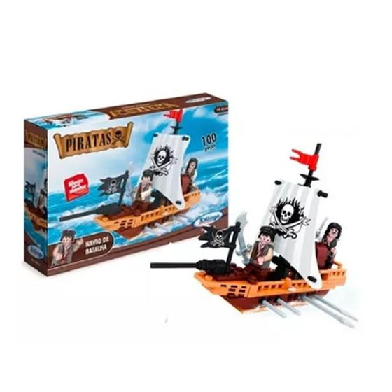 Imagem de Bl piratas   navio de batalha 100 pcs   05076