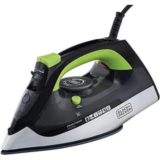 Imagem de Black Decker Ferro de Passar Roupa a Vapor Modelo Sistema Antigotejamento FX2700