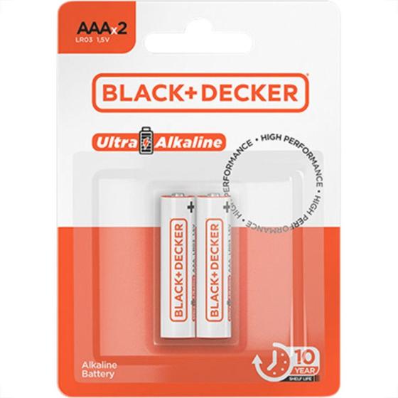 Imagem de Black Pilha B&D Ultra Alkalin.Aaa Lr3 C/2