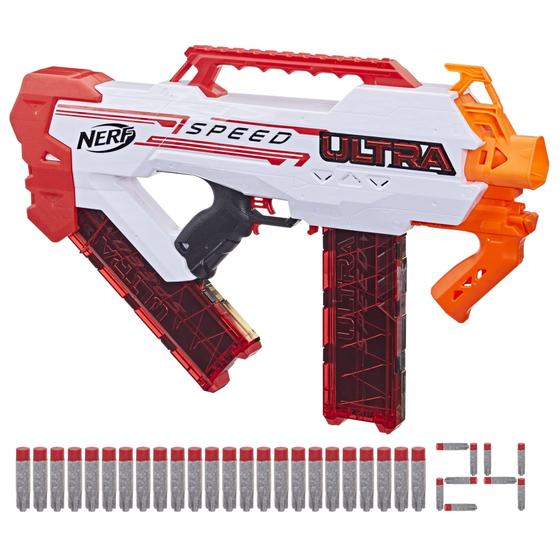 Imagem de Blaster Nerf Ultra Speed totalmente motorizado com 24 dardos AccuStrike