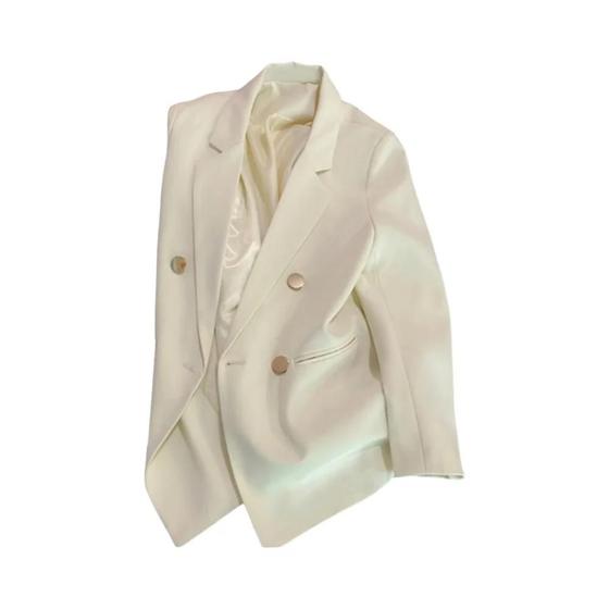 Imagem de Blazer Feminino Casual Elegante - Cor Sólida - Estilo Coreano