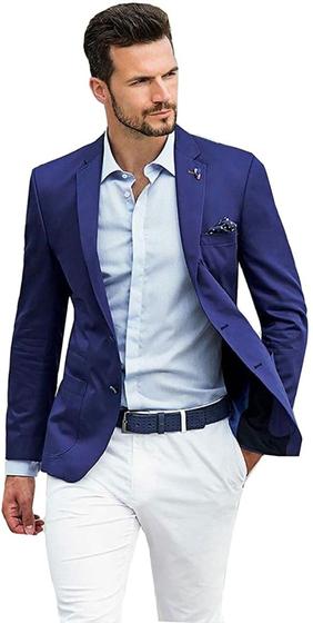 Blazer Masculino Slim 2 Botões Corte Italiano Super Oferta 7 Cores - Shopping do Terno é boa?