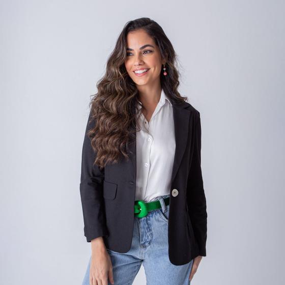 Imagem de Blazer susie com linho feminino