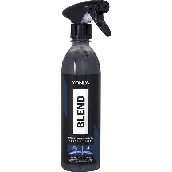 Blend Spray Black 500ml - Cera Spray Com Sio2-Vonixx Menor preço em Blend Spray Black 500ml - Cera Spray Com Sio2-Vonixx