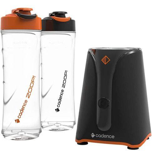 Blender Cadence Zoop Contrast 2 Jarras 127v Preto E Laranja Menor preço em Blender Cadence Zoop Contrast 2 Jarras 127v Preto E Laranja