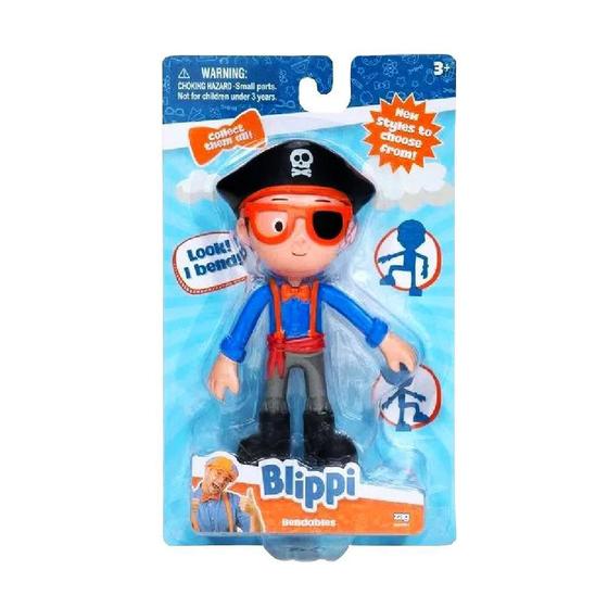 Imagem de Blippi Boneco Bendables Colecionavel Pirata Candide 4109