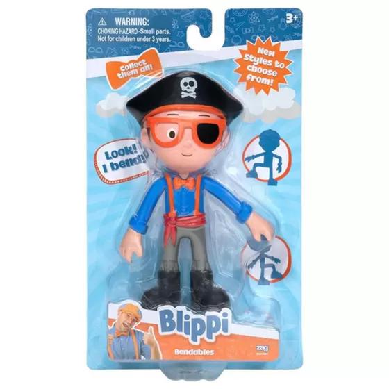 Imagem de Blippi Boneco Bendables Pirata - Candide