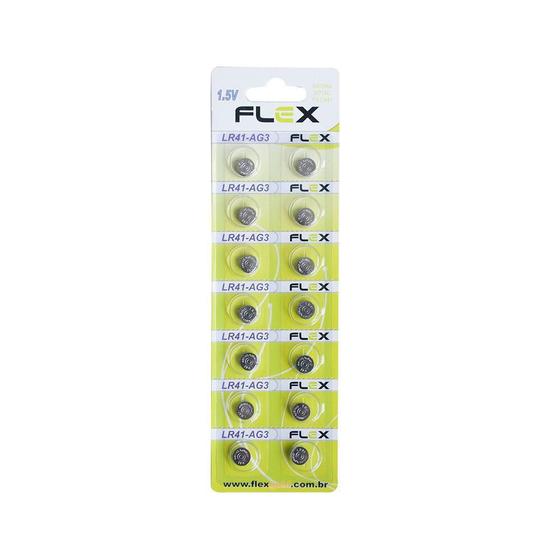 Imagem de Blister Com 14 Pilhas Modelo Botão Lr41 Fx-Lr41 1.5V 30Mah