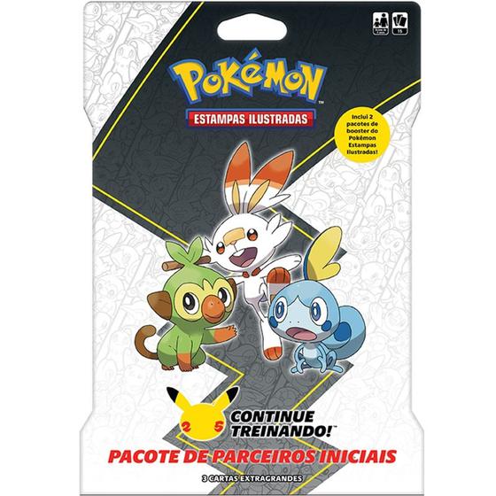 Imagem de Blister Gigante Região de Galar Pokémon Grookey, Scorbunny e Sobble 25 Anos Copag - 7896008853945