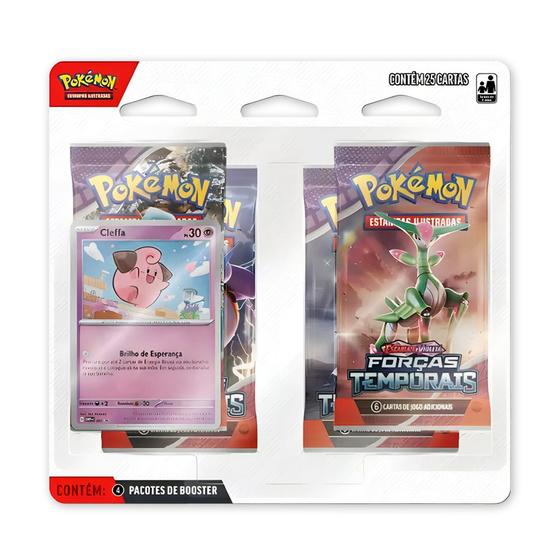 Imagem de Blister Pokemon Coleção Forças Temporais Cartas Copag EV05