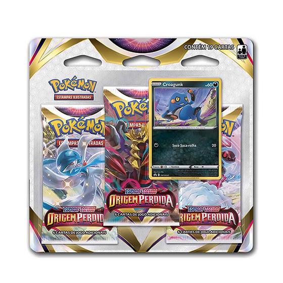 Blister Pokémon Espada e Escudo Origem Perdida Croagunk - 31658 - Copag ...