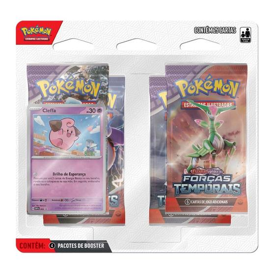 Imagem de Blister Quádruplo Cartas Pokémon Forças Temporais Cleffa