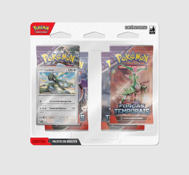 Imagem de Blister Quadruplo Pokémon Escarlate e Violeta Forças Temporais Cyclizar Copag