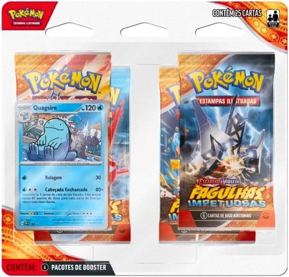 Imagem de Blister quadruplo pokemon fagulhas impetuosas - copag