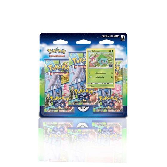 Imagem de Blister Triplo Jogo Cartas Pokémon Go Tcg Copag