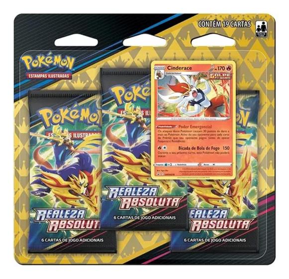 Imagem de Blister Triplo Pokemon Realeza Absoluta Cinderace