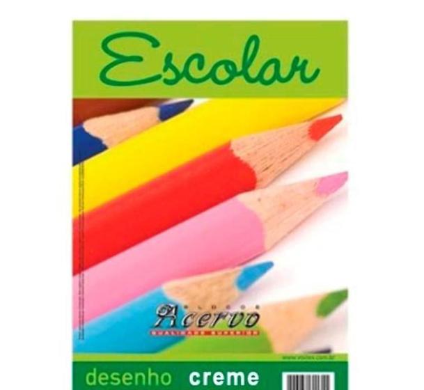 Imagem de Bloco Acervo Escolar A3 Creme 20 Folhas Desenho